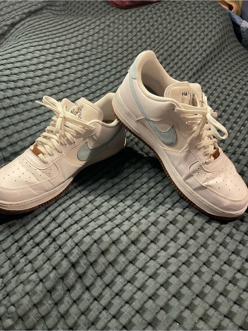 Nike Air Force 1 ‘07 LV8 Indigo White Plant Colorway Size 11.5